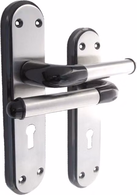 Betley Butterfly Nickel Plated Butterfly Door Handle in Black