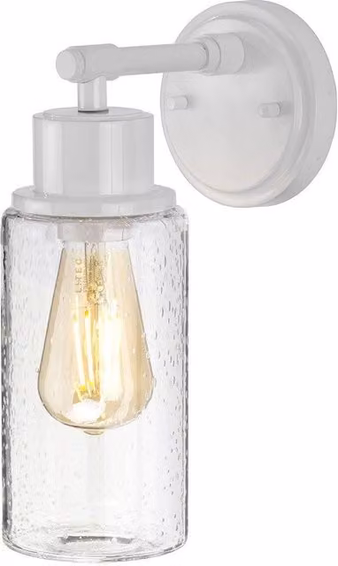 Netlighting Morvah Up and Down Outdoor Wall Light in White with E27 Socket and IP44 Rating