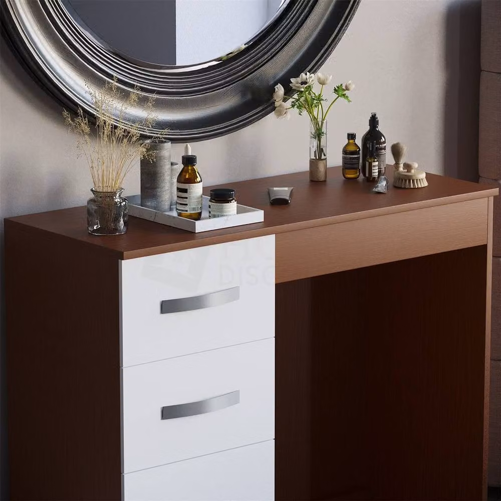 FORGEVIO Modern Multicolour Dressing Table and Computer Desk with Drawers – 4