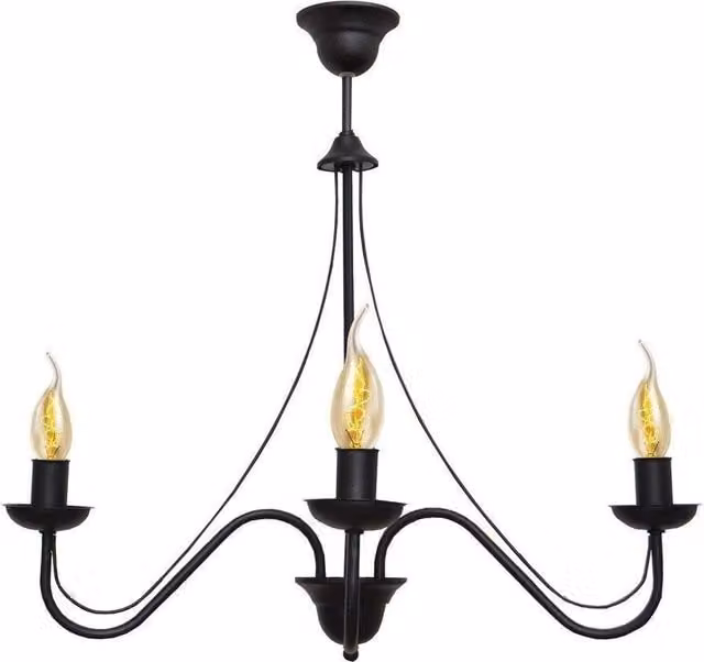 Netlighting Malbo Multi Arm Pendant Ceiling Light, Black, Diameter: 60 cm