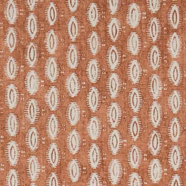 iLiv Maala Fabric Henna in Orange and Brown