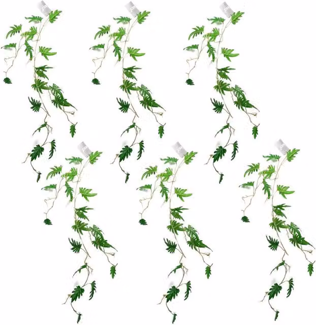 Leaf Green Artificial Hanging Trailing Philodendron Small Plant