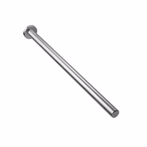 COSMIC Wall-Mounted Metal Towel Rail in Light Grey, W/D/H: 40 x 4.5 x 4.5 cm – 1