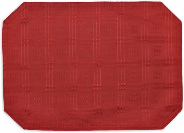 Kitchen Trends Modern Jacquard Hampton Red Placemats (2 Pcs)