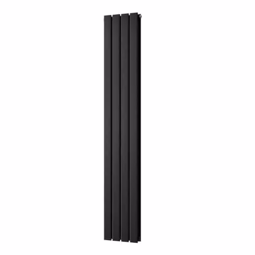 UK Radiators Typhoon Black Vertical Designer Radiator, H: 160 cm, W: 27.2 cm – 2