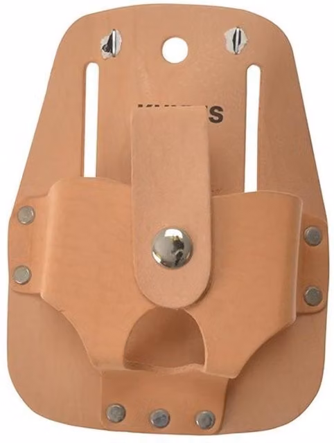 Kuny's Hm-1214 Large Leather Tape Holder in Brown and Multicolour