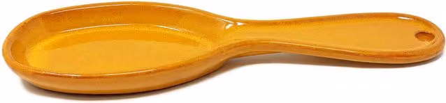 Verano Spanish Ceramics Selena Glazed Hand Dipped Ceramic Spoon Rest, Orange, Length: 27 cm – 1