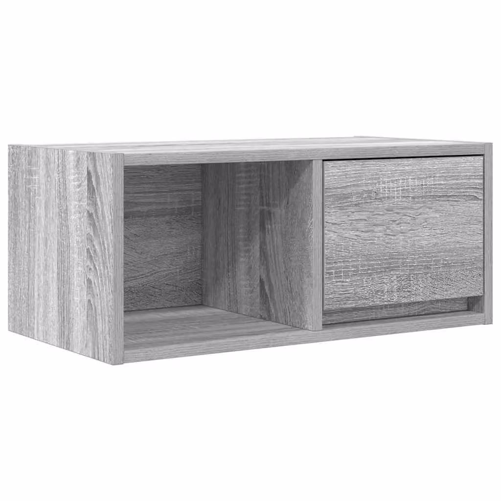 Berkfield Home Modern Wall Mounted TV Cabinet in Grey Sonoma MDF, W: 60 cm, D: 31 cm, H: 25.5 cm – 2