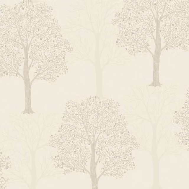 Holden Opus Beige Floral Botanical Vinyl Wallpaper Roll