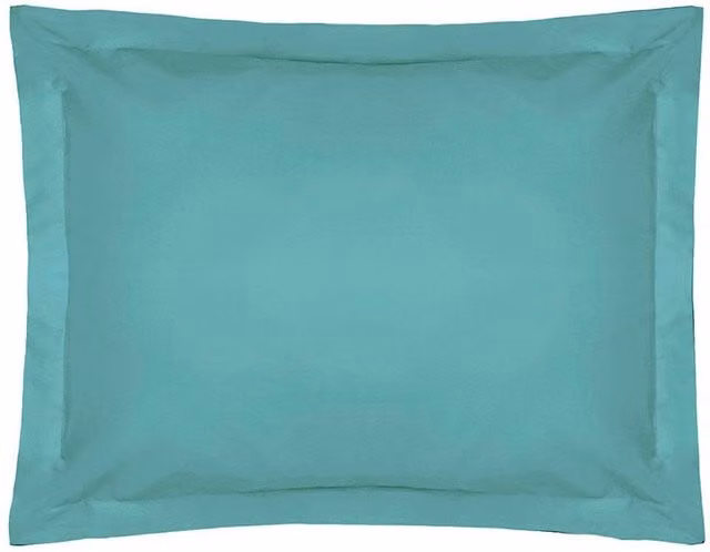 Belledorm Easy Care 200 Thread Count Cotton Polyester Percale Oxford Pillowcase in Teal