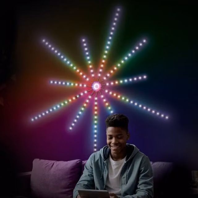 Menkind RED5 RGB-IC LED Dazzling Firework Light in Multicolour – 1