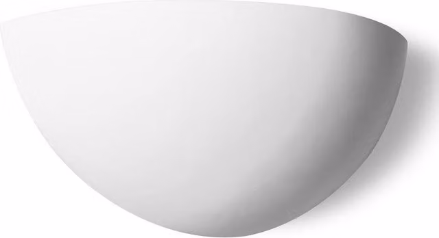 First Choice Lighting Eclipse White Plaster E14 Dimmable LED Wall Light