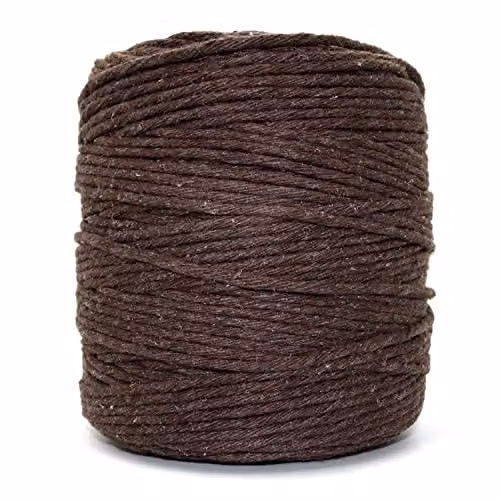 SolaDirect Natural Cotton Macrame Cord in Red or Brown, 30 m – 2