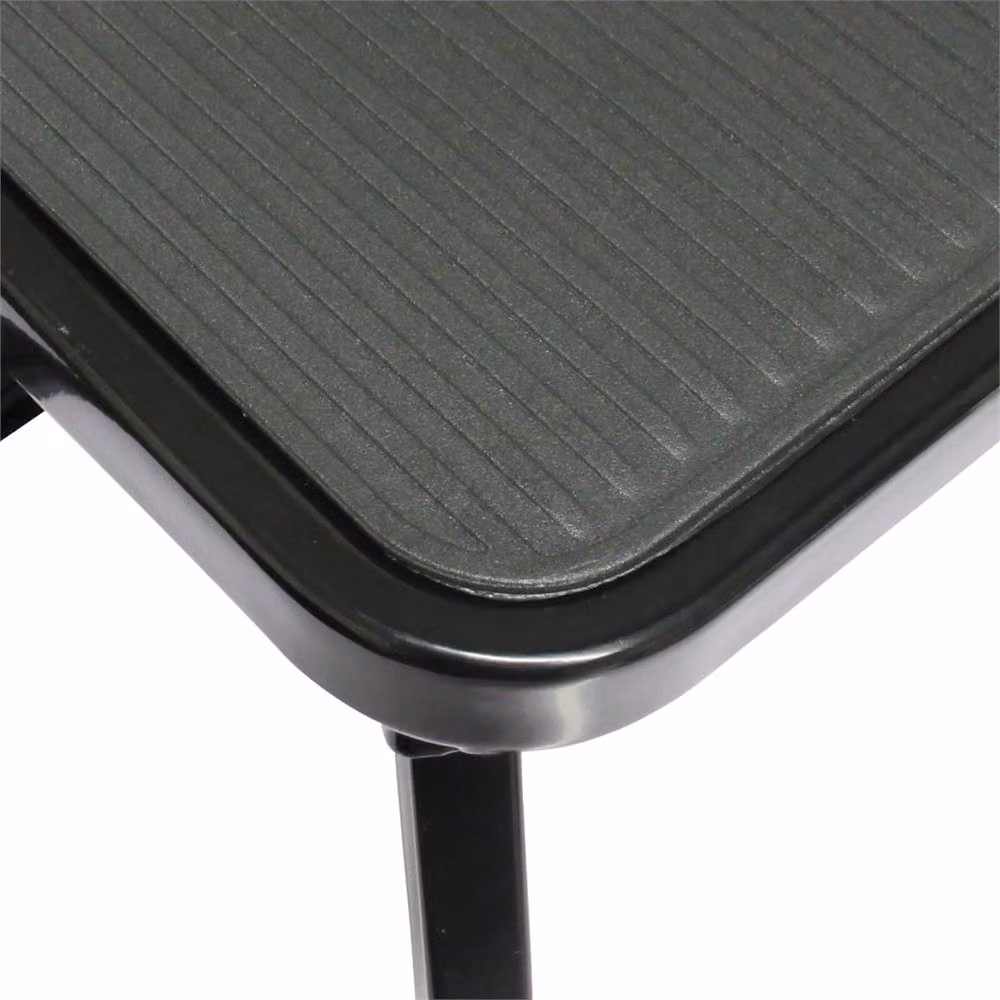 Nordara Black Single Folding Step Stool with Handle and Non-Slip Rubber Feet – 2