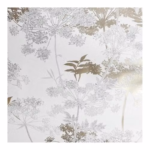 Graham & Brown Superfresco Grey Floral Botanical Wallpaper