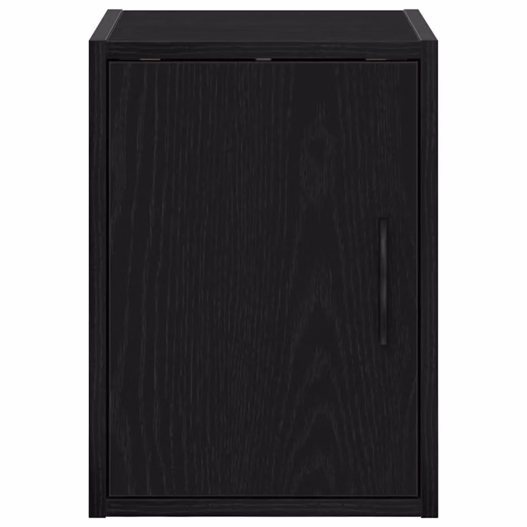 Berkfield Home Set of 2 Black Matt Wall Mounted Garage and Workshop Cabinets in Engineered Wood – 5