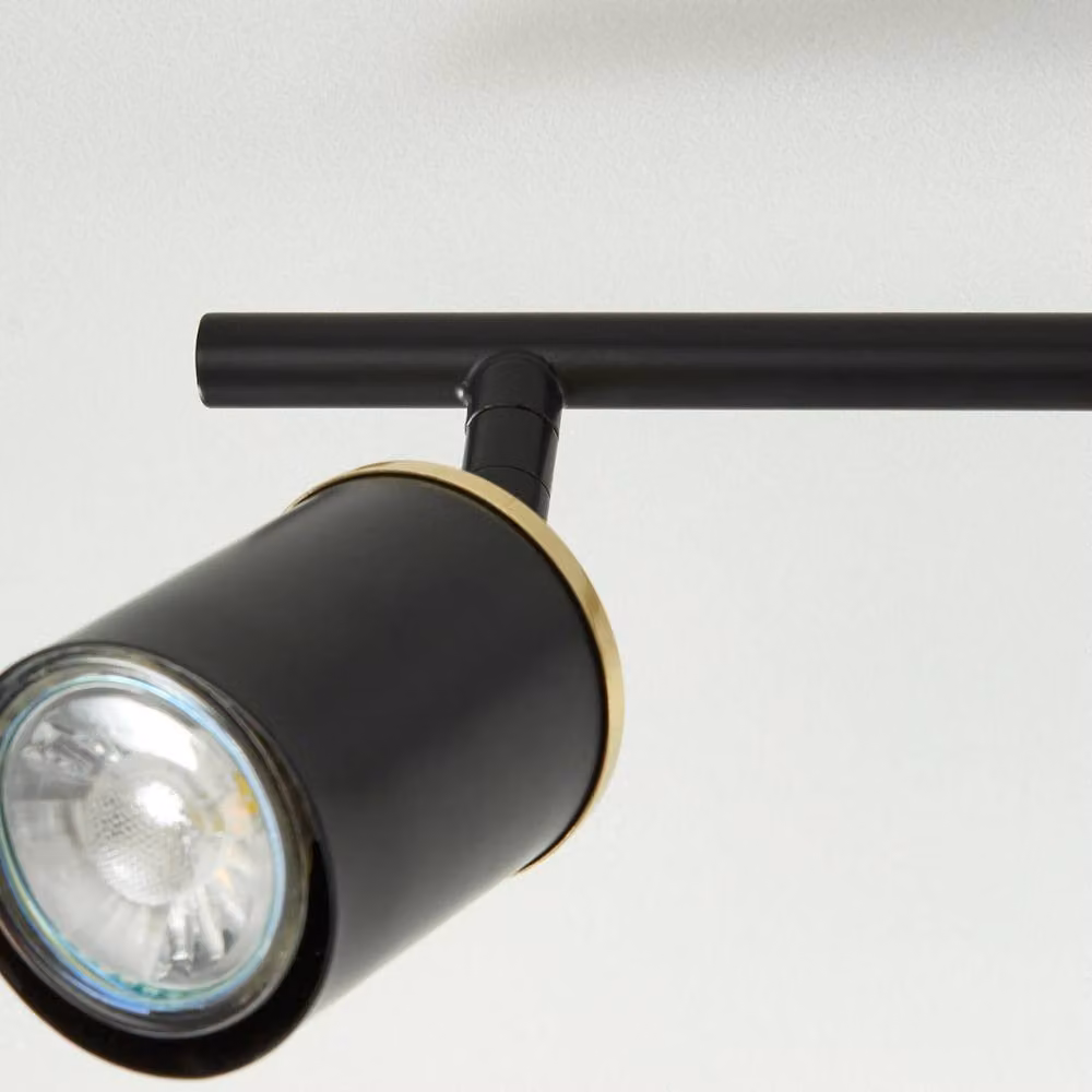 Pagazzi Lighting Talbot Matte Black 4-Spot Bar Ceiling Light – 3