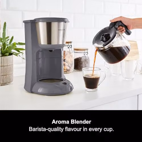 Morphy Richards Equip Filter Coffee Machine with Glass Jug in Grey and Silver – 2