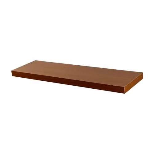 Harbour Housewares Modern Floating Wall Shelf, Brown, W: 100 cm, D: 23.5 cm, H: 4 cm – 1