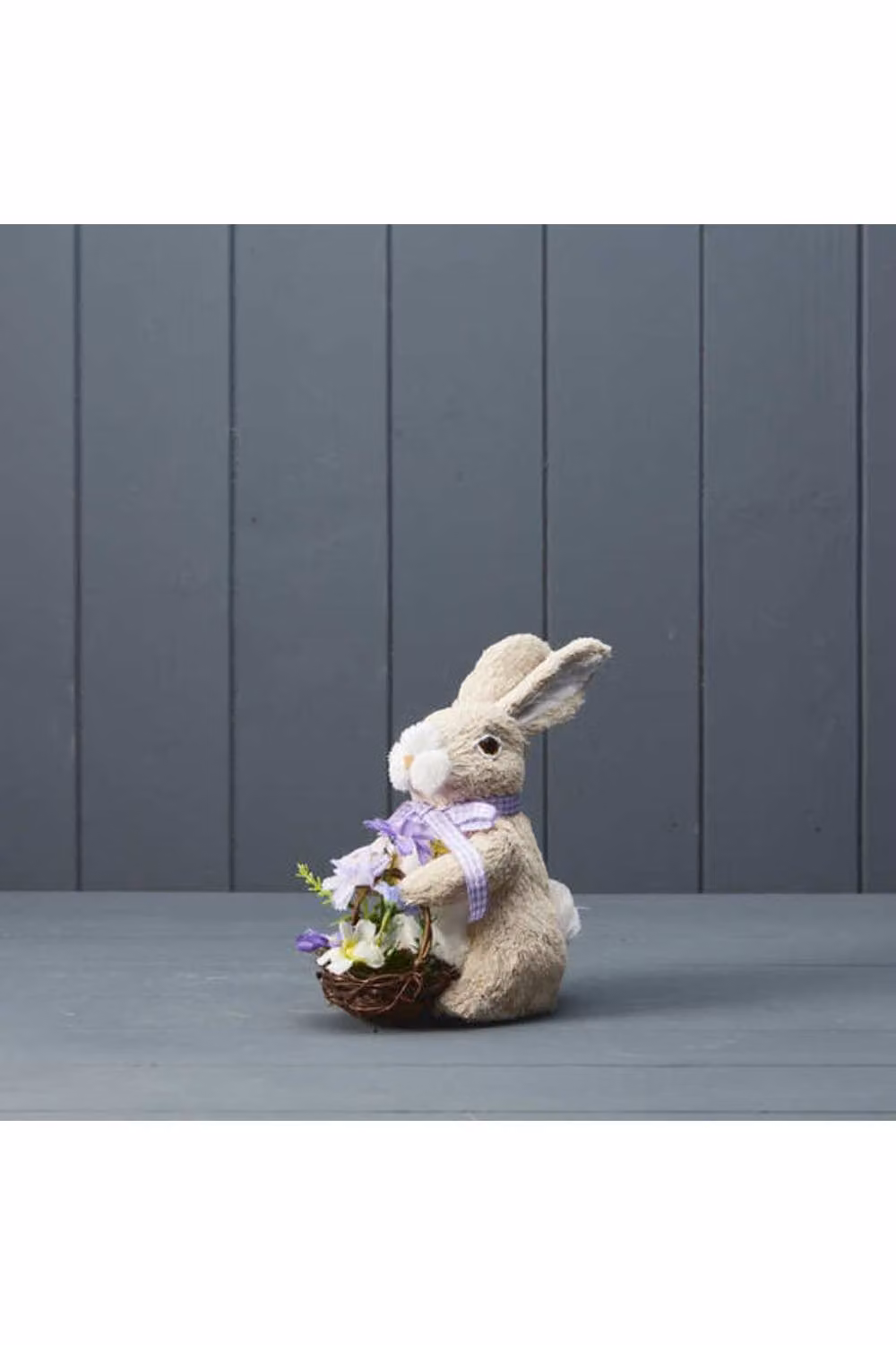 KDMD Rabbit with Purple Ribbon in Beige – 2