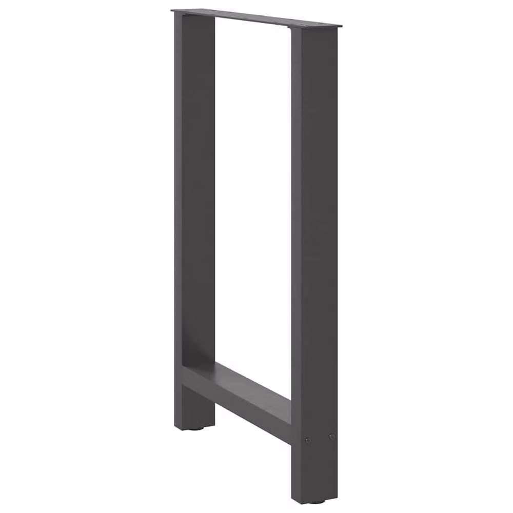 Berkfield Home Steel Coffee Table Legs in Anthracite Black, 2 pieces, H: 60 cm, H: 90-91 cm – 3