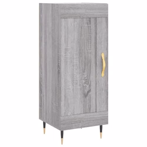 vidaXL Modern Grey Sonoma Sideboard in Engineered Wood W/D/H: 34.5 x 34.5 x 90 cm – 1