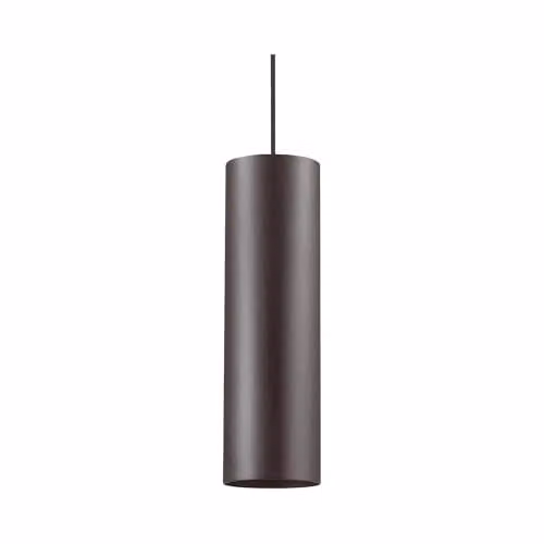 Ideal Lux LOOK SP1 BIG Black Modern Suspended Metal Cylinder Pendant Light