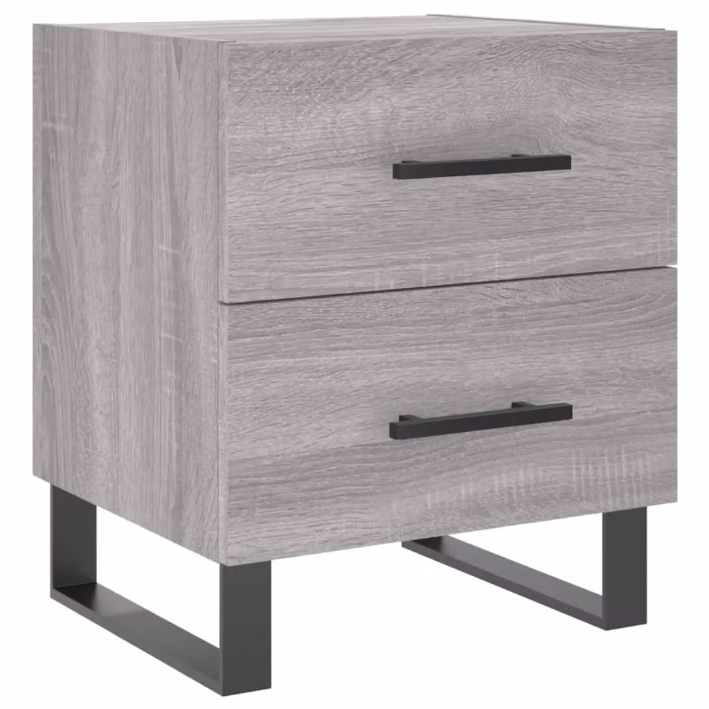 Berkfield Home Grey Sonoma Bedside Cabinet W/D/H: 40 x 35 x 47.5 cm – 2