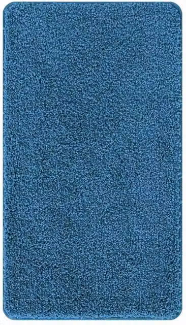Berkfield Home Rectangular Non-Slip Bath Mat, Blue, W: 70 cm, D: 120 cm – 1