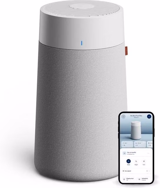 Blueair Blue Max 3250i Air Purifier in Grey with App Control and Washable Pre-Filter