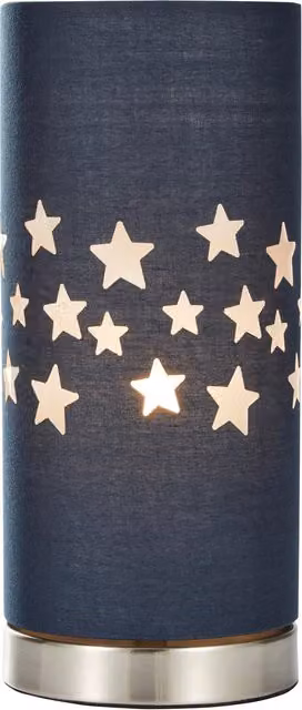 Litecraft Glow Children's Star Table Lamp in Blue and Silver