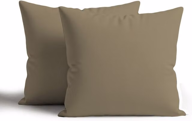 Snug City Waterproof Outdoor Square Garden Cushion Covers, Set of 2, Beige, W/D/H: 45 x 45 x 45 cm