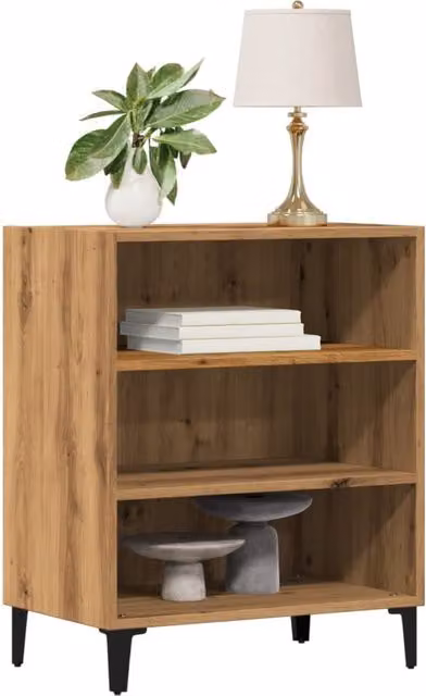 Berkfield Home Artisan Oak Sideboard in Brown, W/D/H: 57 x 35 x 75 cm