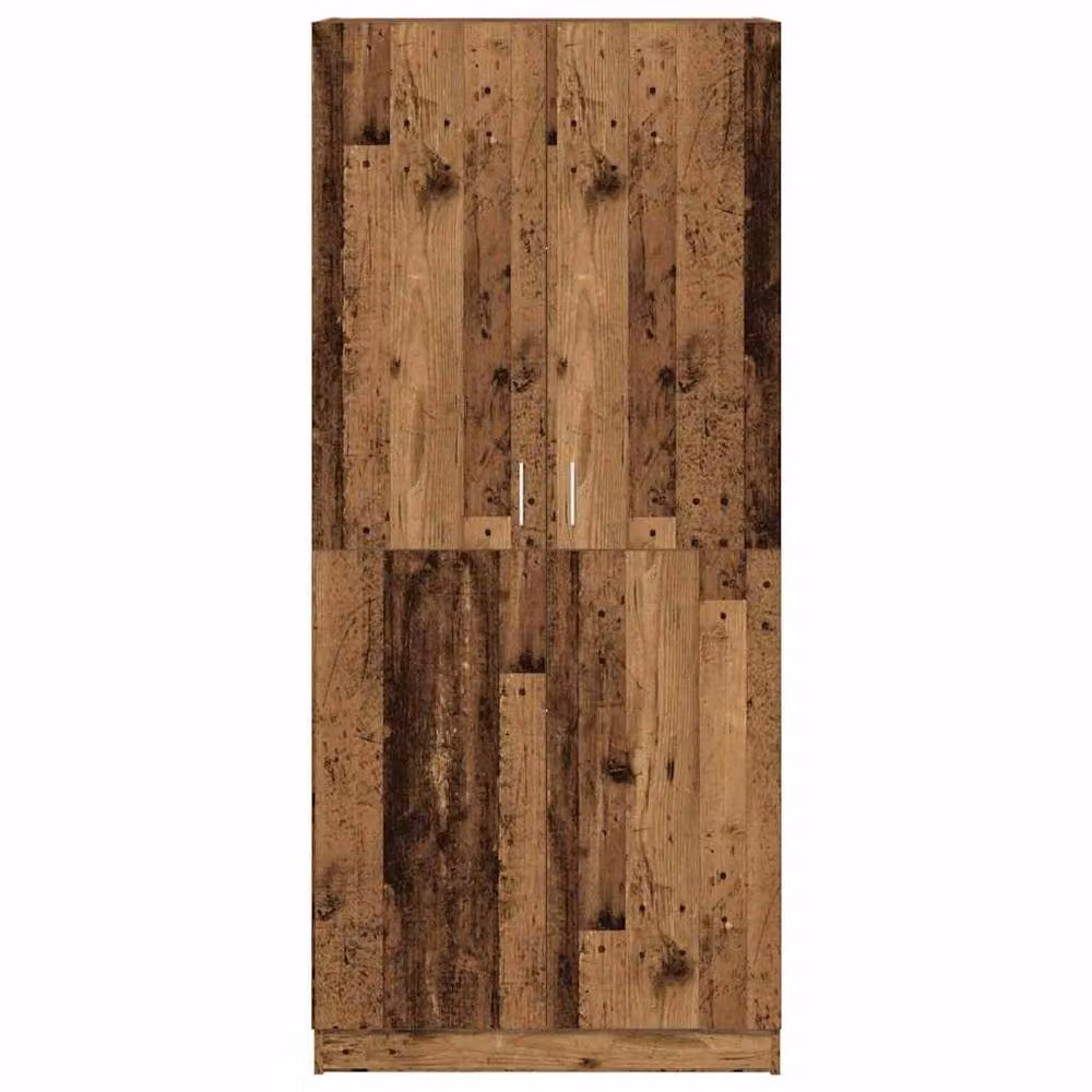 Berkfield Home Old Wood Wardrobe in Brown, W/D/H: 80 x 52 x 180 cm – 4