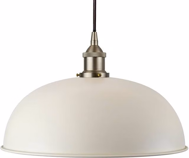 SE Home Worcester Pendant Light in White, Black and Brushed Chrome