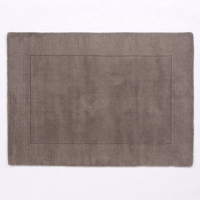 Esselle Esme Large Wool Rug in Grey, W: 160 cm, L: 230 cm