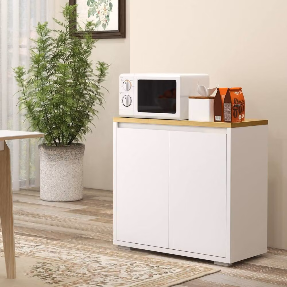 Wyld Haus Nofi Fael White Double Door Sideboard – 3