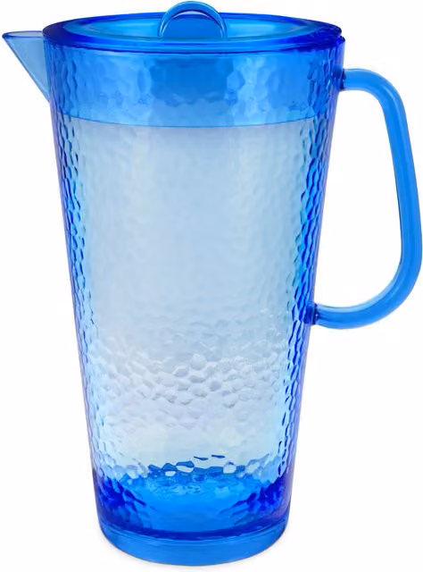Bayside Blue Acrylic Water Jug with Lid, 1.9 l