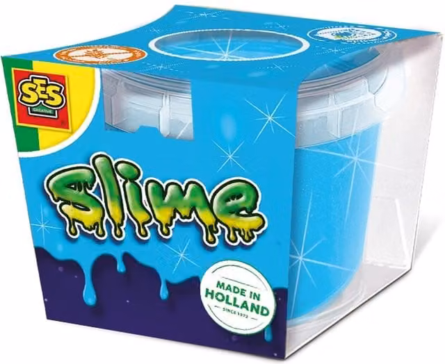 SES Blue Glitter Sensory Slime for Creative and Motor Skill Development