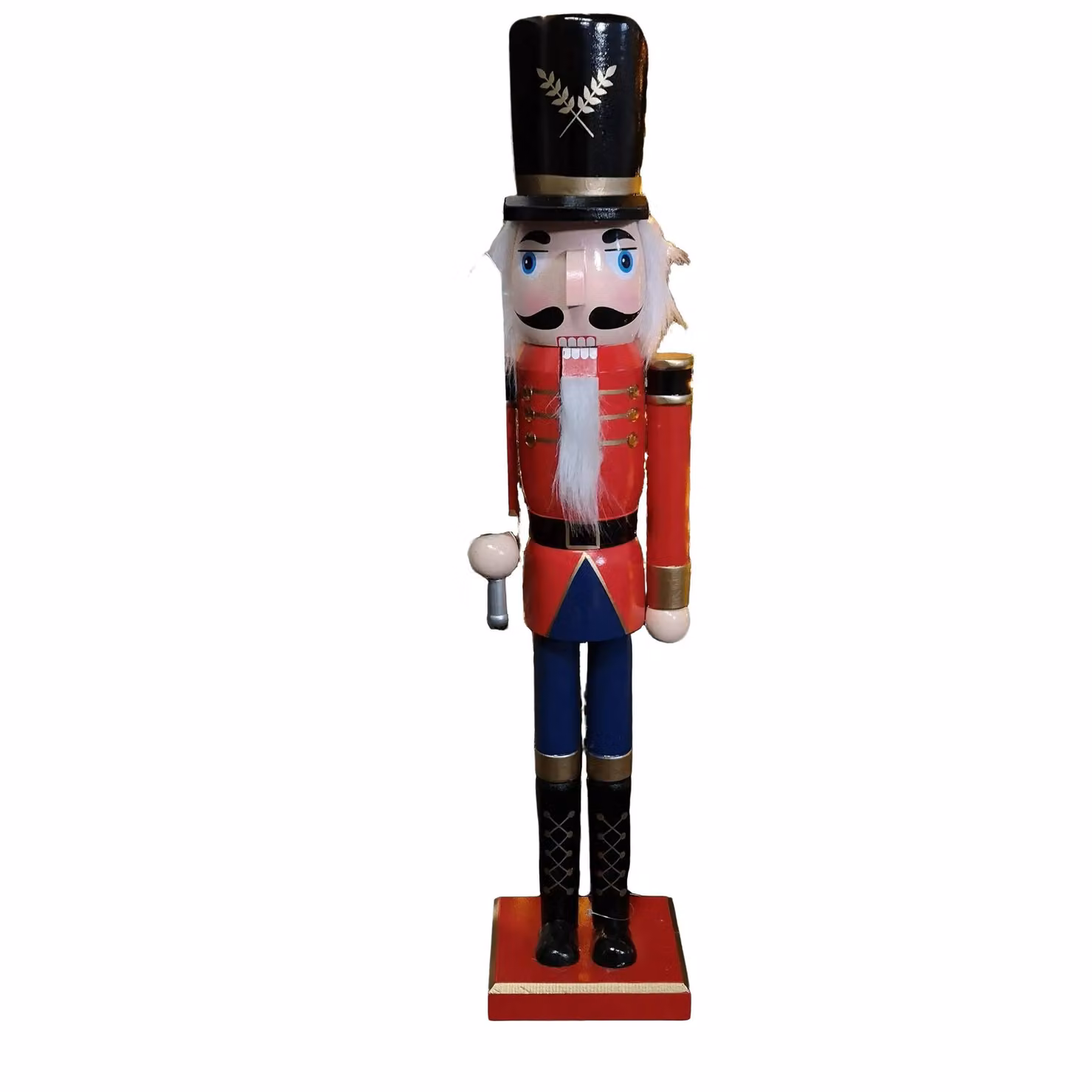 Samuel Alexander Classic Wooden Christmas Nutcracker Soldier Tabletop Decoration, Red, Height: 60 cm – 2