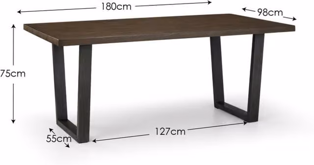 Julian Bowen Brooklyn Industrial Dining Set with Rectangular Oak Table, Upholstered Bench and Chairs in Grey