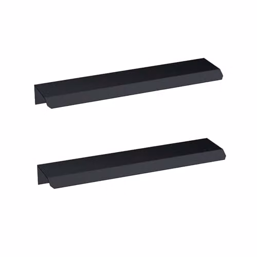 Nes Home Brushed Black Bar Handles for Vanity with Fixing (Pair) – 1