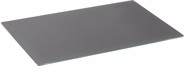 Harbour Housewares Grey Rectangular Glass Chopping Board, W: 50 cm x D: 40 cm