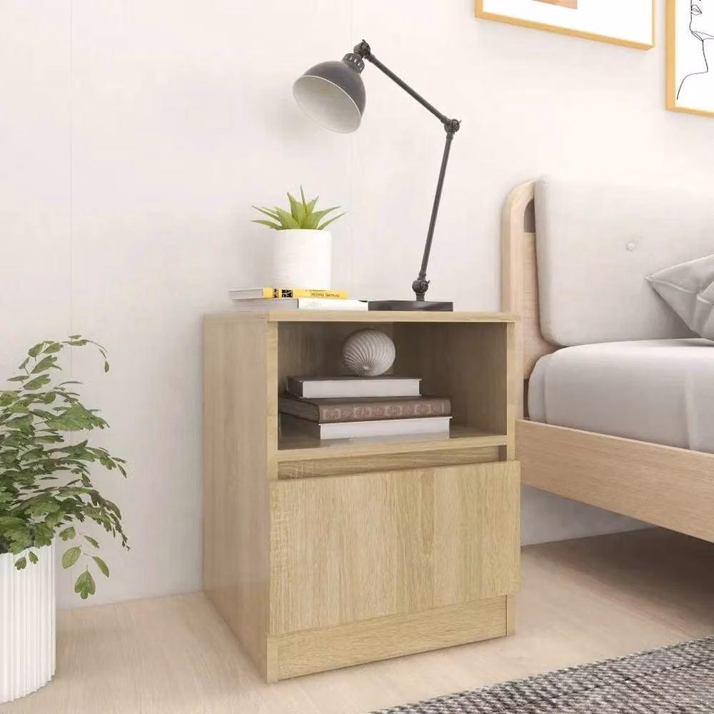 Kelvenix Bed Cabinet in Sonoma Light Oak, W/D/H: 40 x 40 x 50 cm – 2