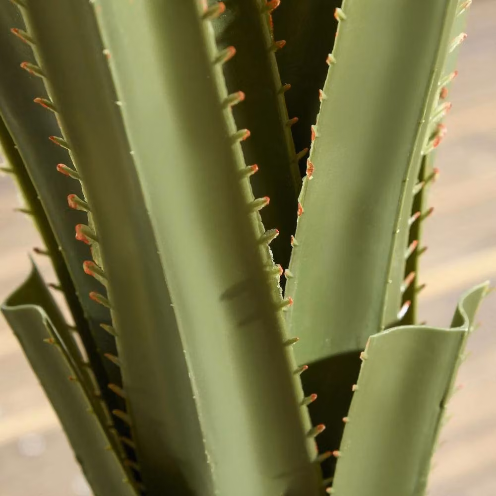 EONLION Potted Artificial Agave Succulent in Green, Height: 100 cm – 3
