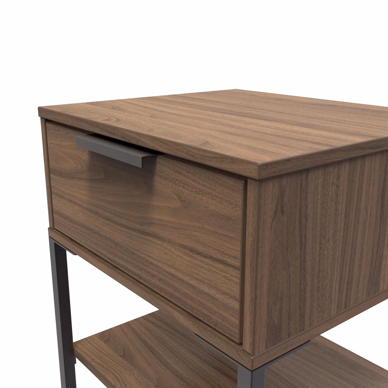 2 U Tamworth Ready Assembled Double Open Unit in Walnut – 3