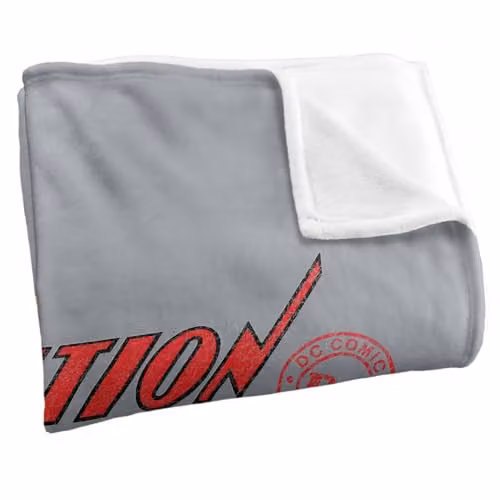 Warner Bros. Superman Action Comics Silky Touch Super Soft Fleece Throw Blanket, Multicolour, W: 91.44 cm x L: 147 cm – 2