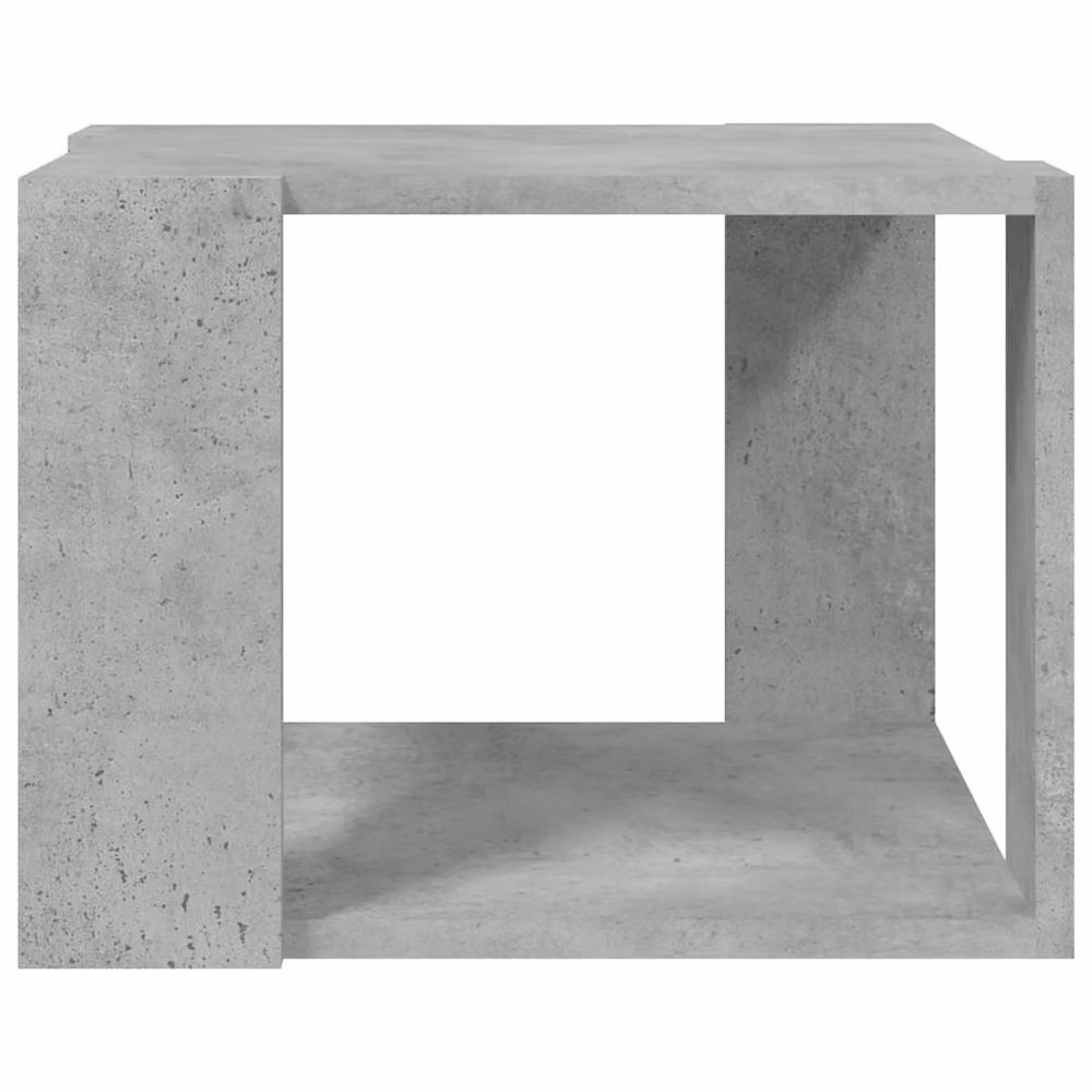 Berkfield Home Modern Square Coffee Table in Grey, W/D/H: 40 x 40 x 30 cm – 4