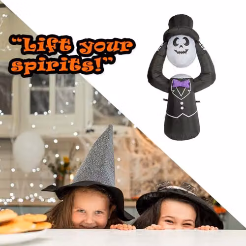 VFM e-Store Halloween Inflatable Undertaker Ghost Decoration in Black – 8