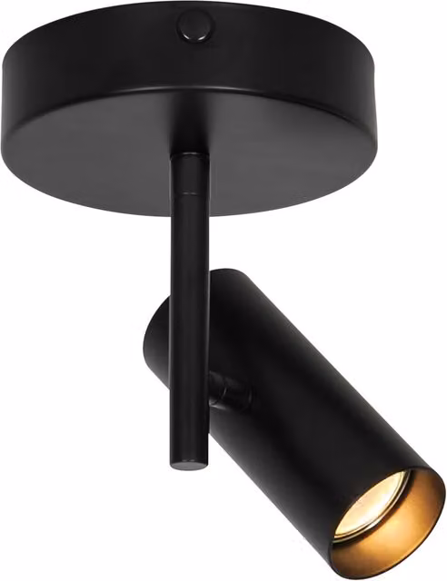 Nordlux Jerome Adjustable Cylinder Ceiling Light in Black Metal with GU10 Socket – 1